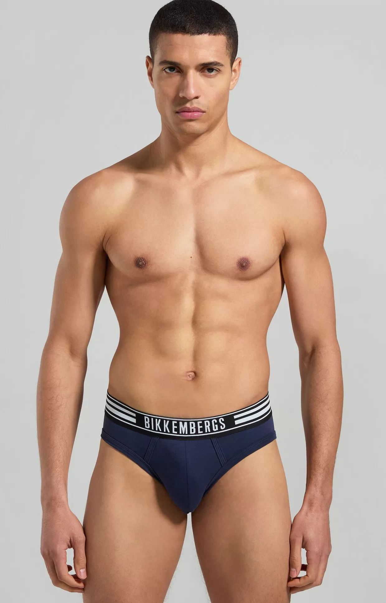 Bikkembergs Bi-pack Slip Uomo Dettaglio A Righe navy Sale