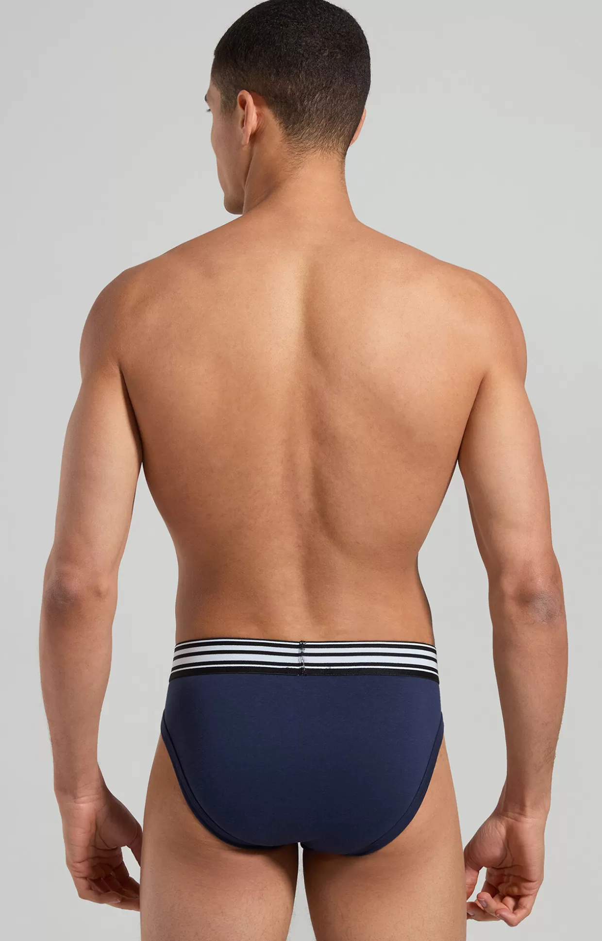 Bikkembergs Bi-pack Slip Uomo Dettaglio A Righe navy Sale