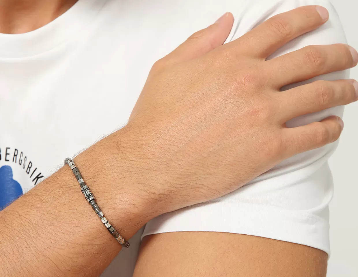 Bikkembergs Bracciale Da Uomo Con Elementi A Due Colori 330 Outlet