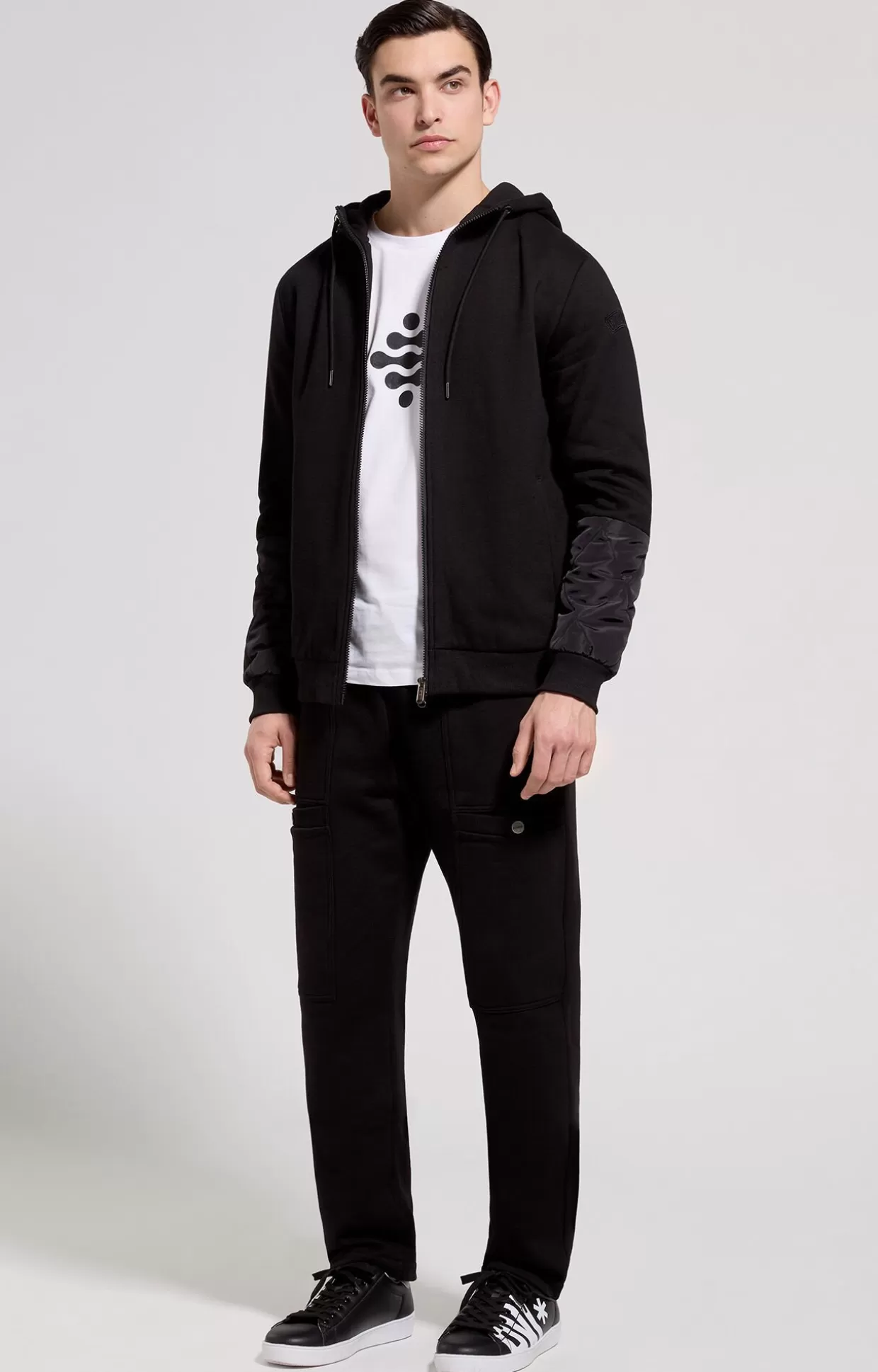 Bikkembergs Felpa Uomo Dettagli Trapuntati black Cheap