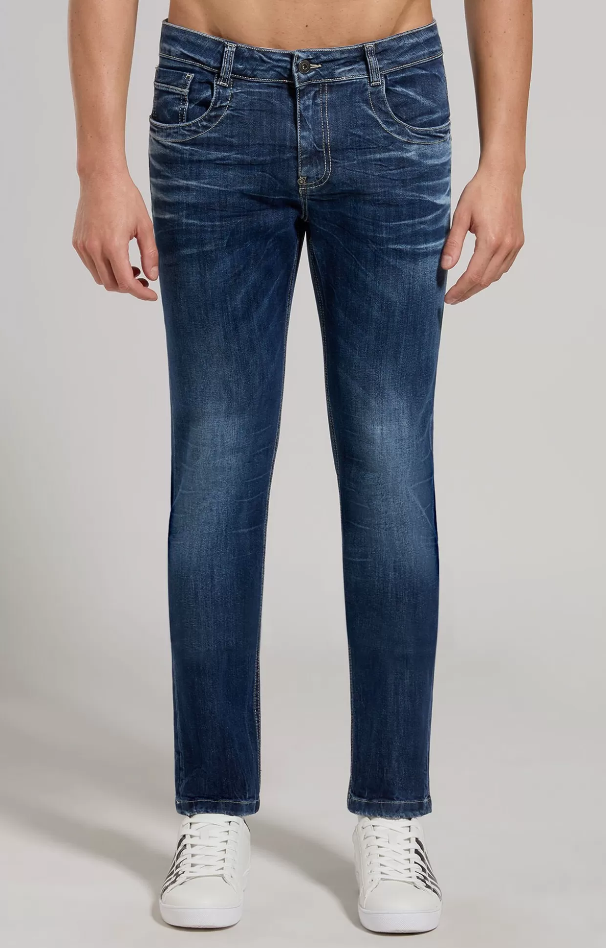 Bikkembergs Jeans Slim Fit Uomo Dettaglio Cavallino l6 blue denim Best Sale