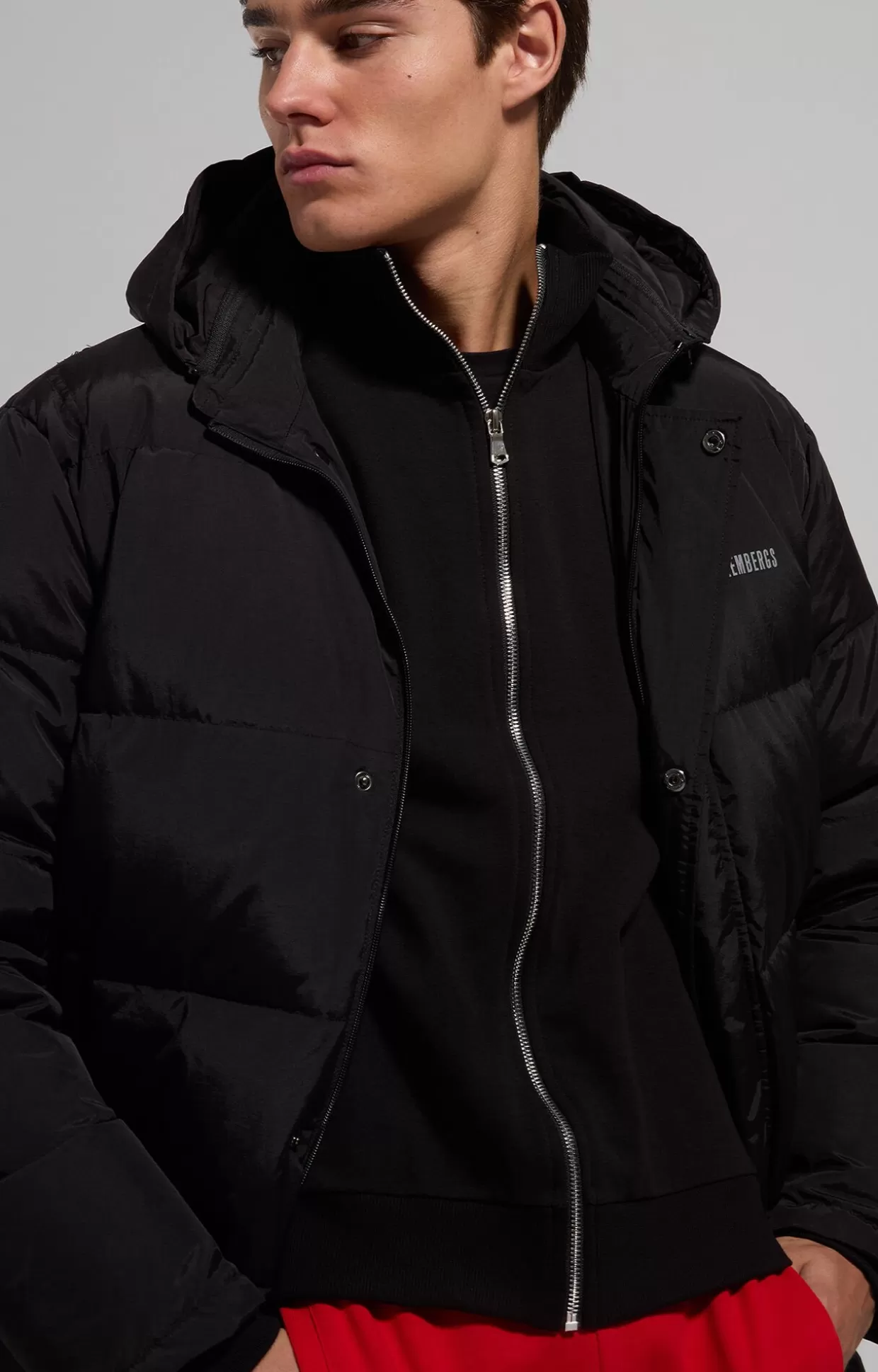 Bikkembergs Piumino Uomo Dettaglio Catarifrangente black Sale