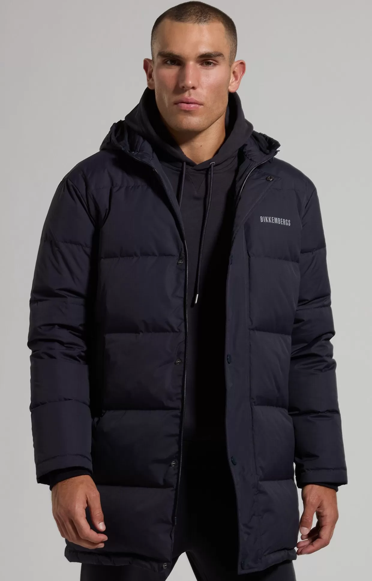 Bikkembergs Piumino Uomo Dettaglio Catarifrangente blue graphite Clearance