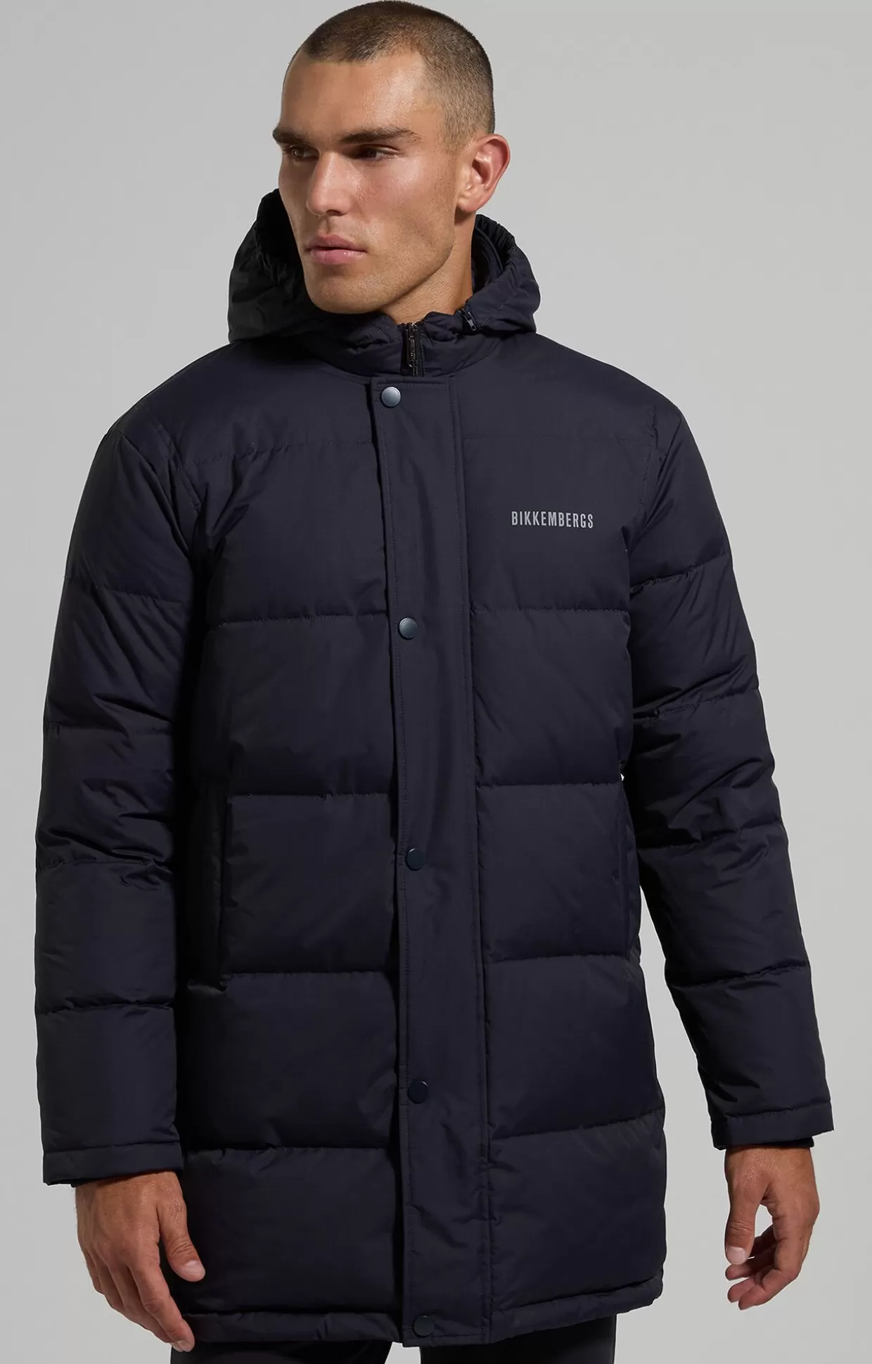 Bikkembergs Piumino Uomo Dettaglio Catarifrangente blue graphite Clearance