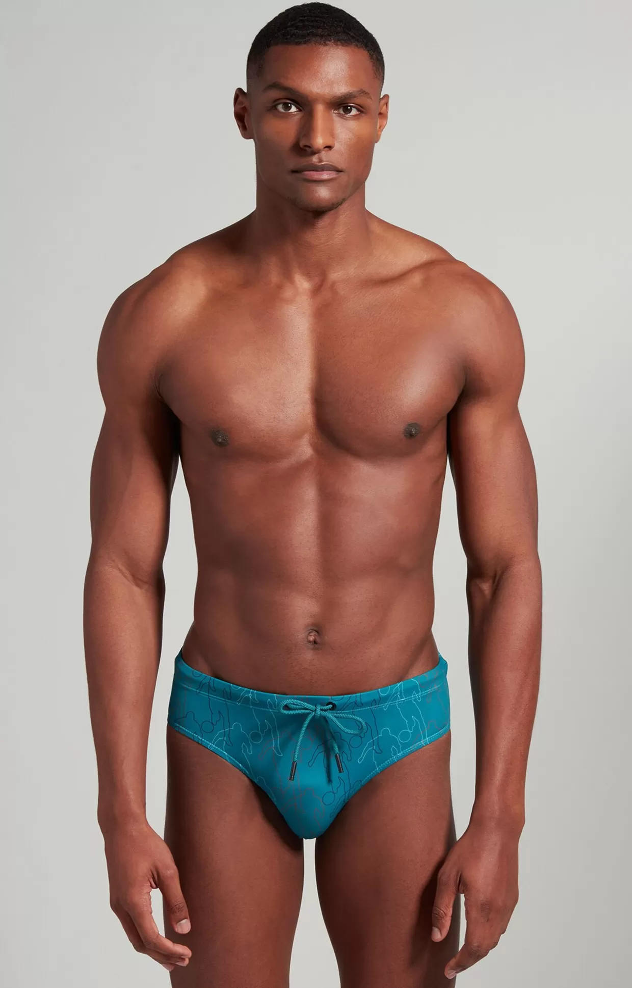 Bikkembergs Slip Mare Uomo Stampa All-over everglade Cheap