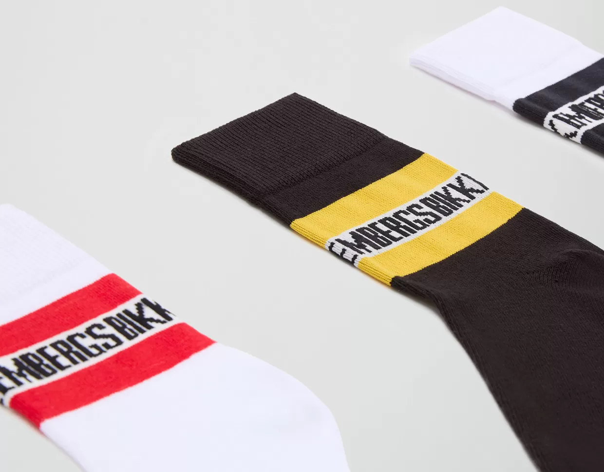Bikkembergs Tri-pack Calze Corte Unisex Banda A Contrasto multicolor Store